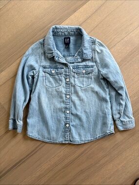 GAP Kids Toddler chambray button shirt
